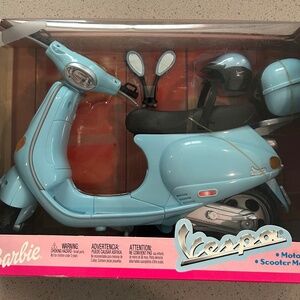 Barbie Vespa toy scooter